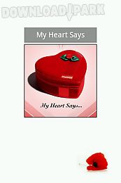 my heart says...