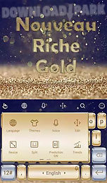 nouveau riche gold theme