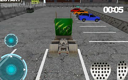 truck driver parking 3d