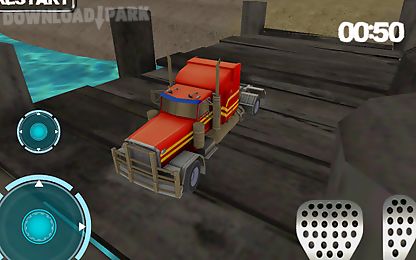 truck driver parking 3d