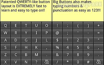 Big buttons keyboard standard