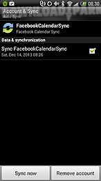 calendar sync for facebook