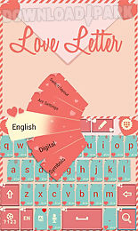 love letter go keyboard theme