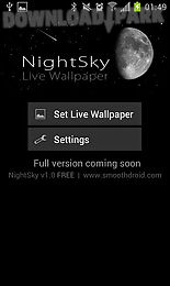 night sky lite live wallpaper