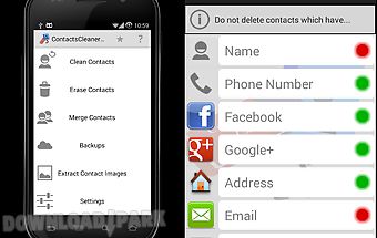 Contacts cleaner merge & clean