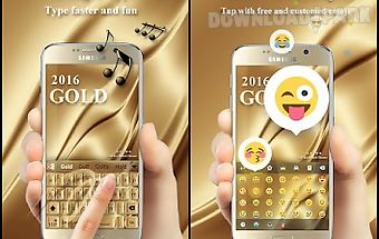 Gold 2016 go keyboard theme