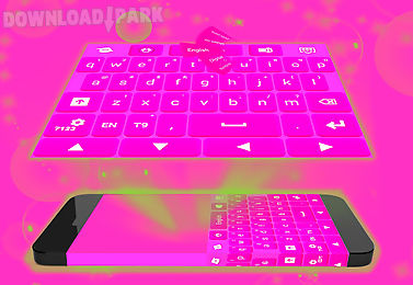 keyboard design pink