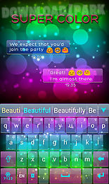 super color go keyboard theme