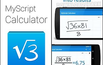 Myscript calculator