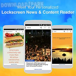 news & content on lockscreen