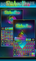 rainbow neon go keyboard theme