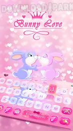 bunny love emoji keyboardtheme