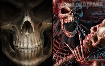Skulls live wallpaper