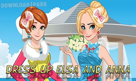 dress up elsa and anna bridesmaid