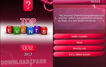 Top events quiz of 2013