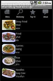 thai talking food menu