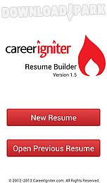 career igniter resume builder