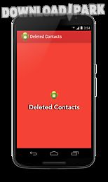 deleted contacts