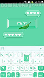 mint theme for emoji keyboard