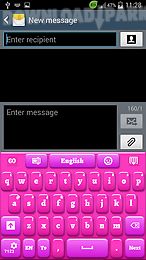 pink keyboard for smartphone