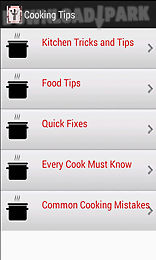 cooking tips and manage