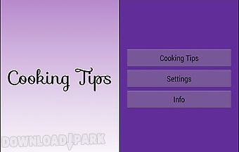 Cooking tips and manage