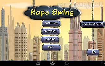Rope swing flying city