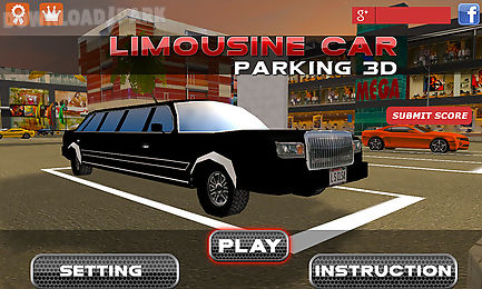 3d limousine car parking