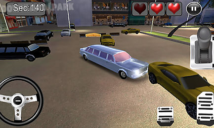 3d limousine car parking