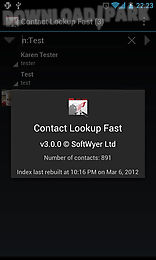 contact lookup fast