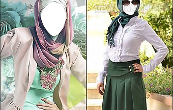 Hijab modern photo montage 