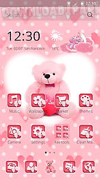 pink teddy love theme