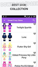 sweet pony skin for minecraft
