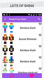 sweet pony skin for minecraft