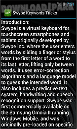 swype keywords tricks