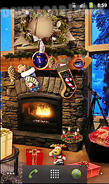christmas fireplace lwp
