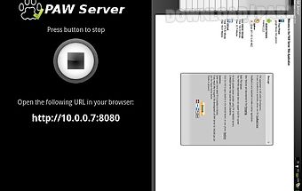 Paw server for android