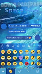 space blue kika keyboard theme