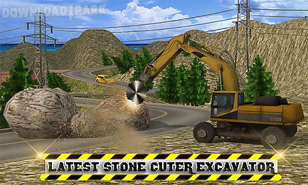 heavy excavator: stone cutter