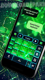grand galaxy go keyboard theme
