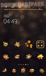 the autumn line launcher theme