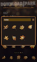 the autumn line launcher theme