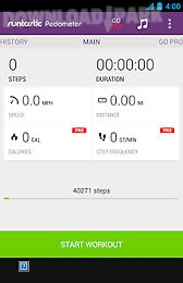 runtastic pedometer step count