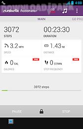 runtastic pedometer step count