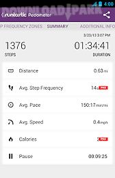 runtastic pedometer step count