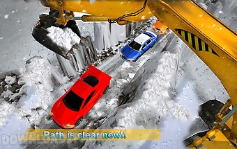 Snow rescue excavator sim
