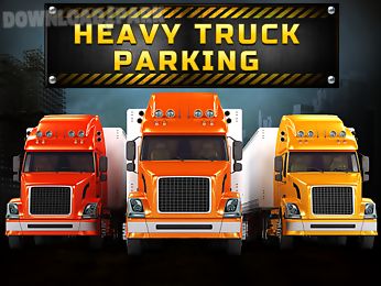 heavy truck parking 3d