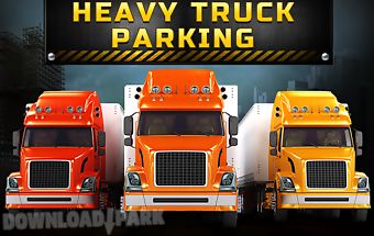 Heavy truck parking 3d