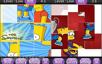 Bart simpson puzzle games