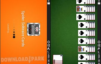 Spider solitaire card game 